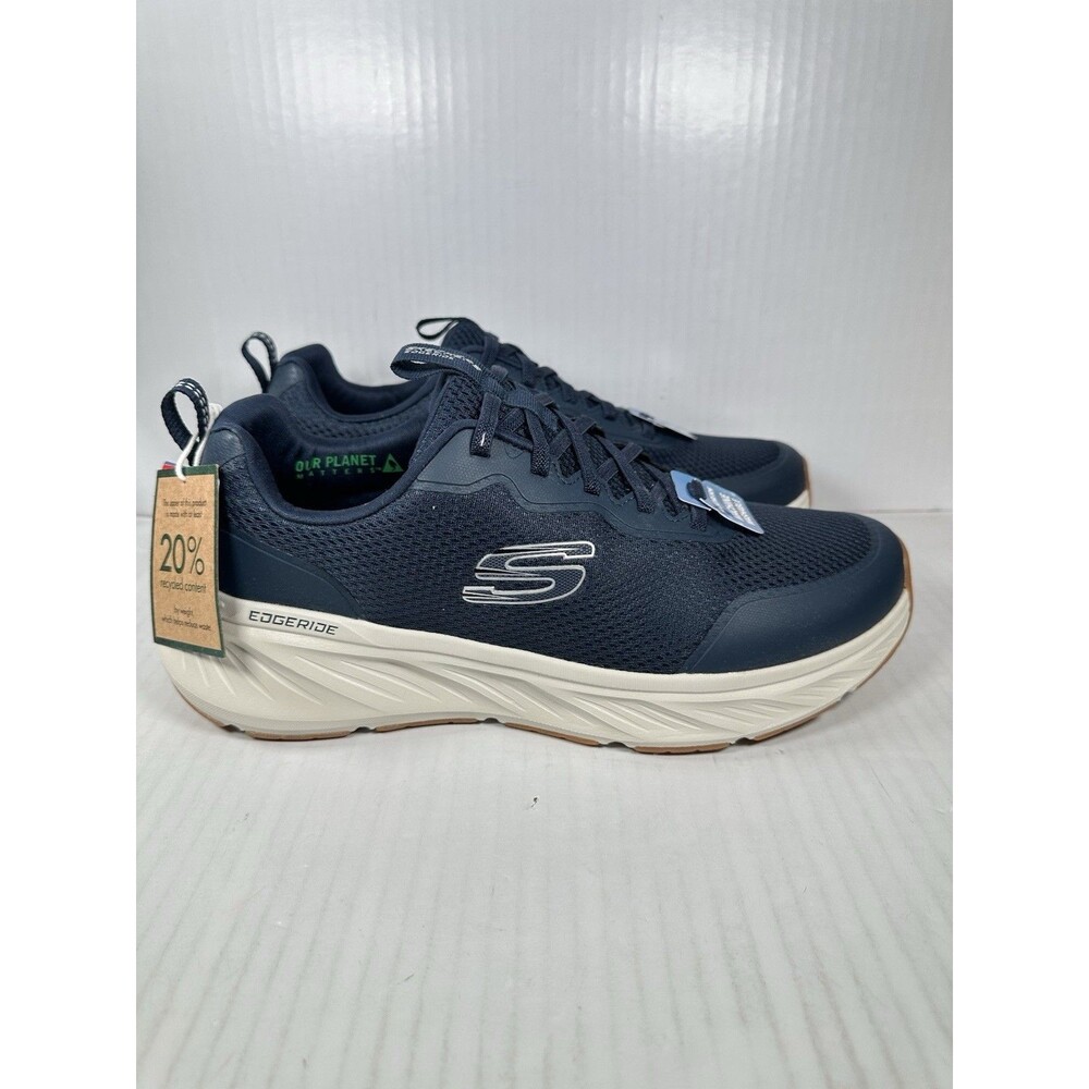 Size 9 Extra Wide Skechers Edgeride Rekze Shoes Slip-on Blue 232835WW NEW